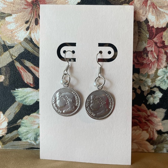 🇫🇷🪙 French Coin Earrings - Picture 4 of 7